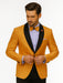 Designer Men’s Gold Tuxedo Blazer – Slim Fit Formal Style