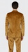 Gold Velvet Suit for Men – 2-Piece Skinny Fit Peak Lapel Formalwear by Tazzio