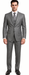 Men's Gray 2 Button Vested Suit