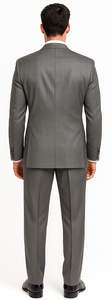 Vitali Brand Suits - Men's Gray 2 Button Vested Suit