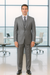 Vitali Brand Suits - Men's Gray 2 Button Vested Suit