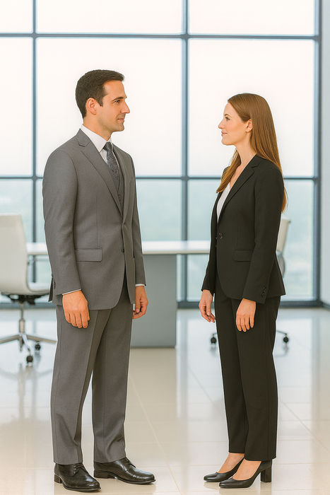 Vitali Brand Suits - Men's Gray 2 Button Vested Suit