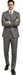 Men's Gray 2 Button Vested Suit