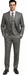 Men's Gray 2 Button Vested Suit