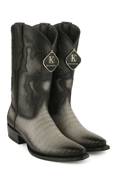 King Exotic Men's Caiman Belly Snip Toe Boots - Image 29