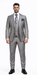 Men's Gray Slim Fit 3-Piece Suit by Rossiman – With Vest & Tailored Trousers