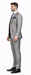 Men's Gray Slim Fit 3-Piece Suit by Rossiman – With Vest & Tailored Trousers