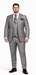 Men's Gray Slim Fit 3-Piece Suit by Rossiman – With Vest & Tailored Trousers