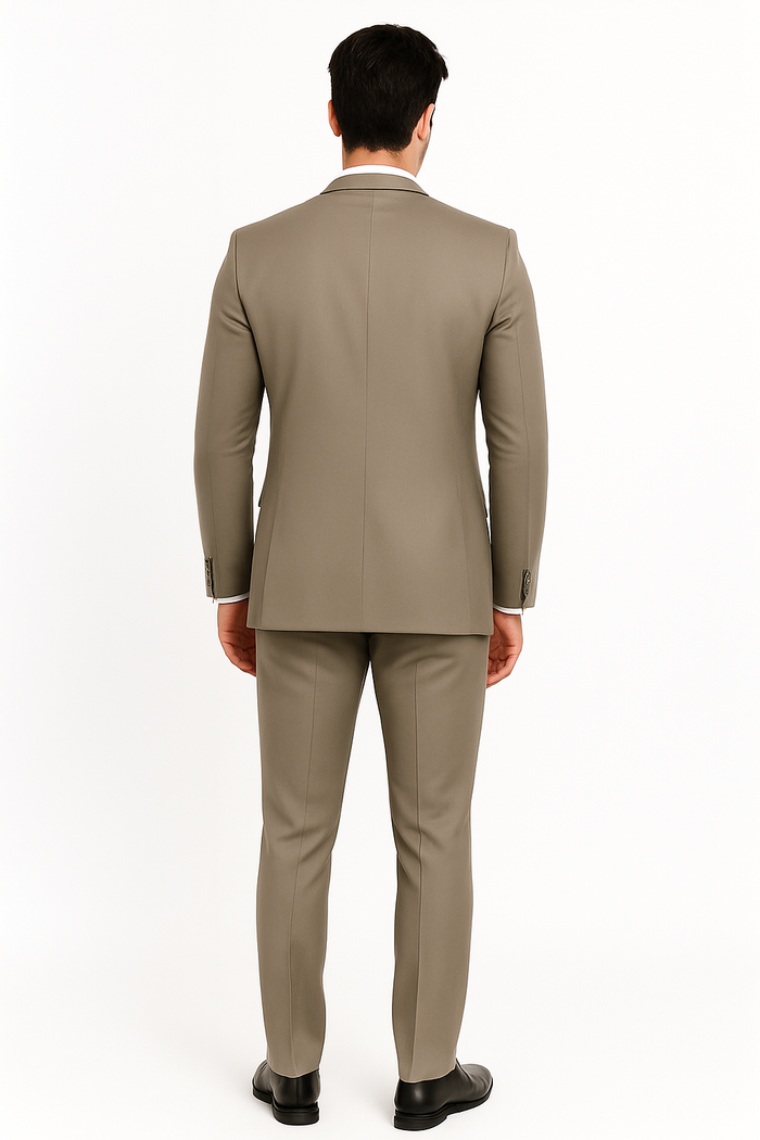 Men’s Gray Vested Modern Fit Suit – Stylish 3-Piece Formal Wear for Weddings, Business & Special Events
