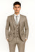 Men’s Gray Vested Modern Fit Suit – Stylish 3-Piece Formal Wear for Weddings, Business & Special Events