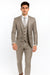 Men’s Gray Vested Modern Fit Suit – Stylish 3-Piece Formal Wear for Weddings, Business & Special Events
