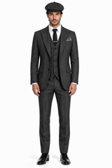 Mens Great Gatsby Outfit - 1920s Gangster Outfit Look in Charcoal