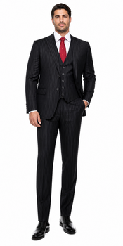 Mens Great Gatsby Outfit - 1920s Gangster Outfit Look in Black - Unique product description and key features