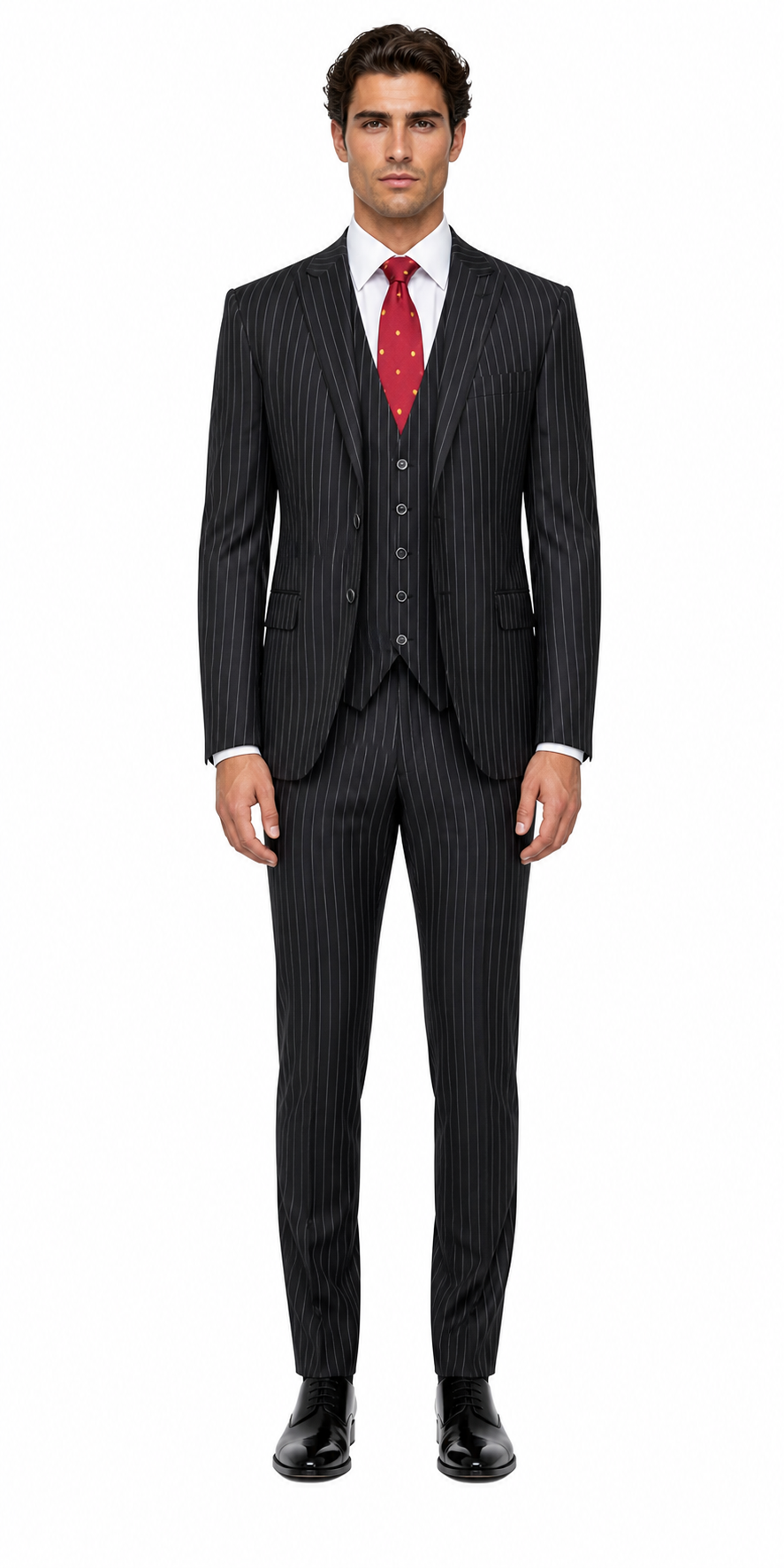 Mens Great Gatsby Outfit - 1920s Gangster Outfit Look in Black - Unique product description and key features