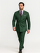 Designer Green Double-Breasted Suit – Formal Groom Attire
