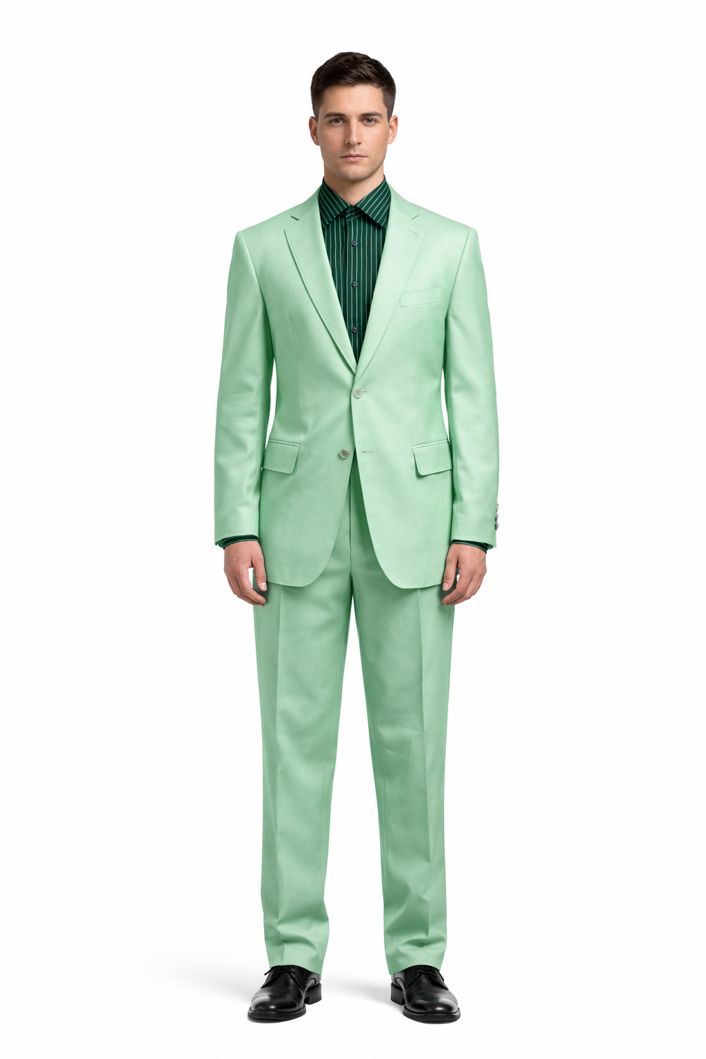 Men's green suit