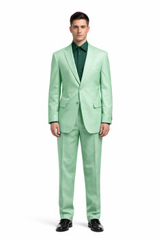 Men's green suit