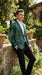 Mens Green Sequin Christmas Holiday Blazer – Luxury Party Jacket for New Year, Wedding and Festive Events New Year Jacket