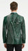 Mens Green Sequin Christmas Holiday Blazer – Luxury Party Jacket for New Year, Wedding and Festive Events New Year Jacket