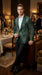 Mens Green Sequin Christmas Holiday Blazer – Luxury Party Jacket for New Year, Wedding and Festive Events New Year Jacket