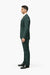 Men's Green Two Button  Flap Front Pockets Suit