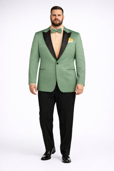 Premium Basil Green Church Suit for Men – Sharp Formal Ensemble