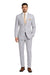 Modern Fit Summer 2 Piece 2 Button Suit Striped Seersucker in Navy