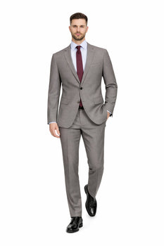 Slim Fit Tiglio Wool Suit – Modern Tailored Two-Piece Formal Suit