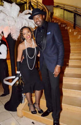 Mens Harlem Nights Clothing Suit + Hat + Shirt and Tie