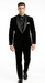 Men's High Fashion Black Shawl Lapel Velvet Suit + Velvet Pants