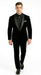 Men's High Fashion Black Shawl Lapel Velvet Suit + Velvet Pants