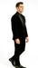 Men's High Fashion Black Shawl Lapel Velvet Suit + Velvet Pants