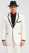 Men’s High Zoot Suit – Black & White Trim Pimp Tuxedo | Vintage Zuit Suit Style