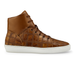 Belvedere Vero Crocodile Patchwork High-Top Sneaker in Honey