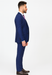 Men'S Indigo ~ Bright Blue ~ Cobalt ~ Teal Blue Blue Pick Stitched 2 Button Suit Pleated Pants