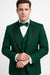 Hunter Green Italian Wool 3-Piece Modern Fit Tuxedo