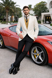 Men's Ivory Dinner Jacket Shawl Collar Formal Wear  One Button - Image 7