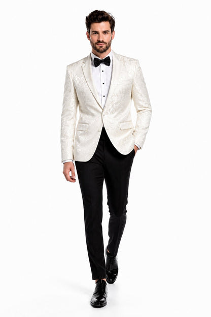 Alberto Nardoni Brand Men's Cheap Priced Designer Fashion Dress Casual Blazer On Sale Cream ~ ivory ~ Off White Blazer Dinner Jacket Tuxedo Looking! Sport coat
