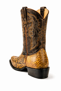 Men's Wild West Python Skin J Toe Boots 29957