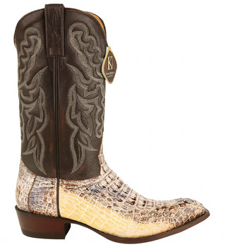 Mens King Exotic Caiman Hornback Cowboy Boots Natural (4980249) - Image 4