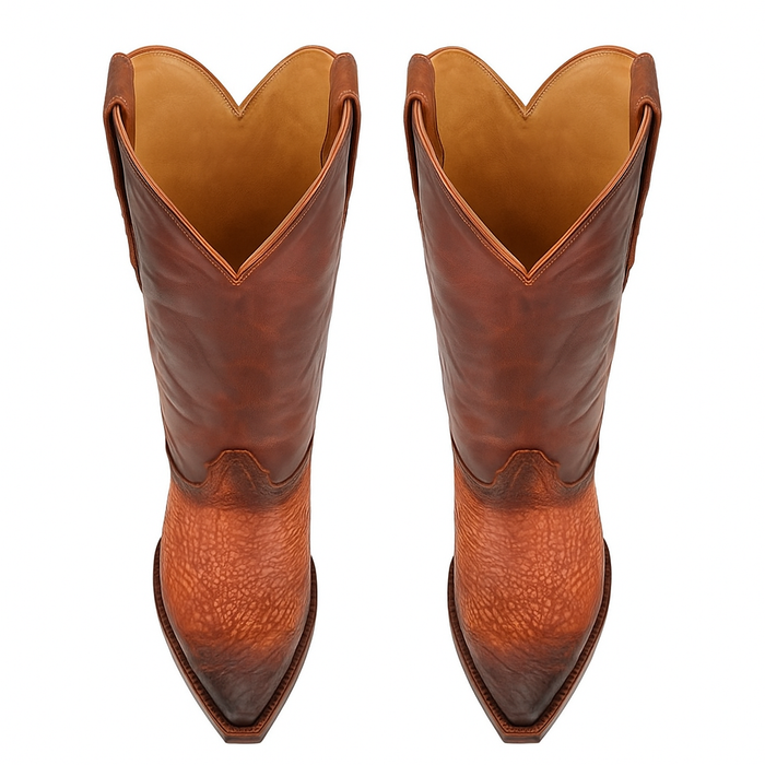 King Exotic Men's Shark Snip Toe Western Boots