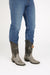 Men's King Exotic Snip Toe Sharkskin Boots Handcrafted Gray (494R0909)