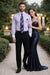 Lavender Pin Collar Dress Shirt With Collar Bar