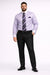 Lavender Pin Collar Dress Shirt With Collar Bar