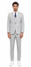 Mens Light Gray and Navy Pinstripe 3 Piece Suit – Peaky Blinders Inspired Vintage Gangster 1920s Suit