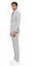 Mens Light Gray and Navy Pinstripe 3 Piece Suit – Peaky Blinders Inspired Vintage Gangster 1920s Suit