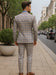 Classic Men’s Checkered 3-Piece Suit – Wedding & Business Wear