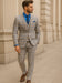 Classic Men’s Checkered 3-Piece Suit – Wedding & Business Wear