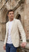 Men's Light Tan Sport Coat – Two-Button Classic Blazer for Business, Wedding & Casual Wear Cream Ivory Linen Fabric
