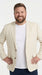 Men's Light Tan Sport Coat – Two-Button Classic Blazer for Business, Wedding & Casual Wear Cream Ivory Linen Fabric